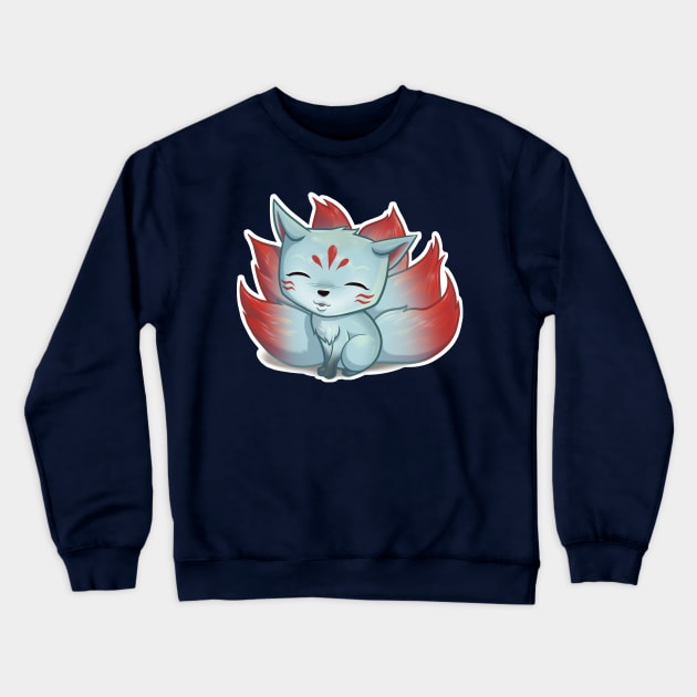 Kitsune Crewneck Sweatshirt by jpowersart